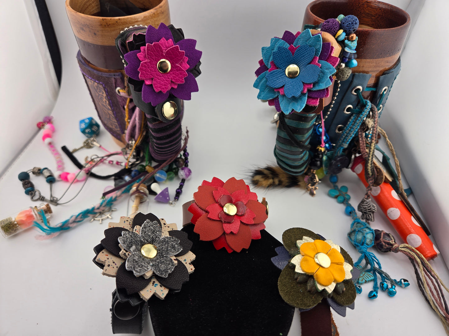 Custom Flower Cuffs