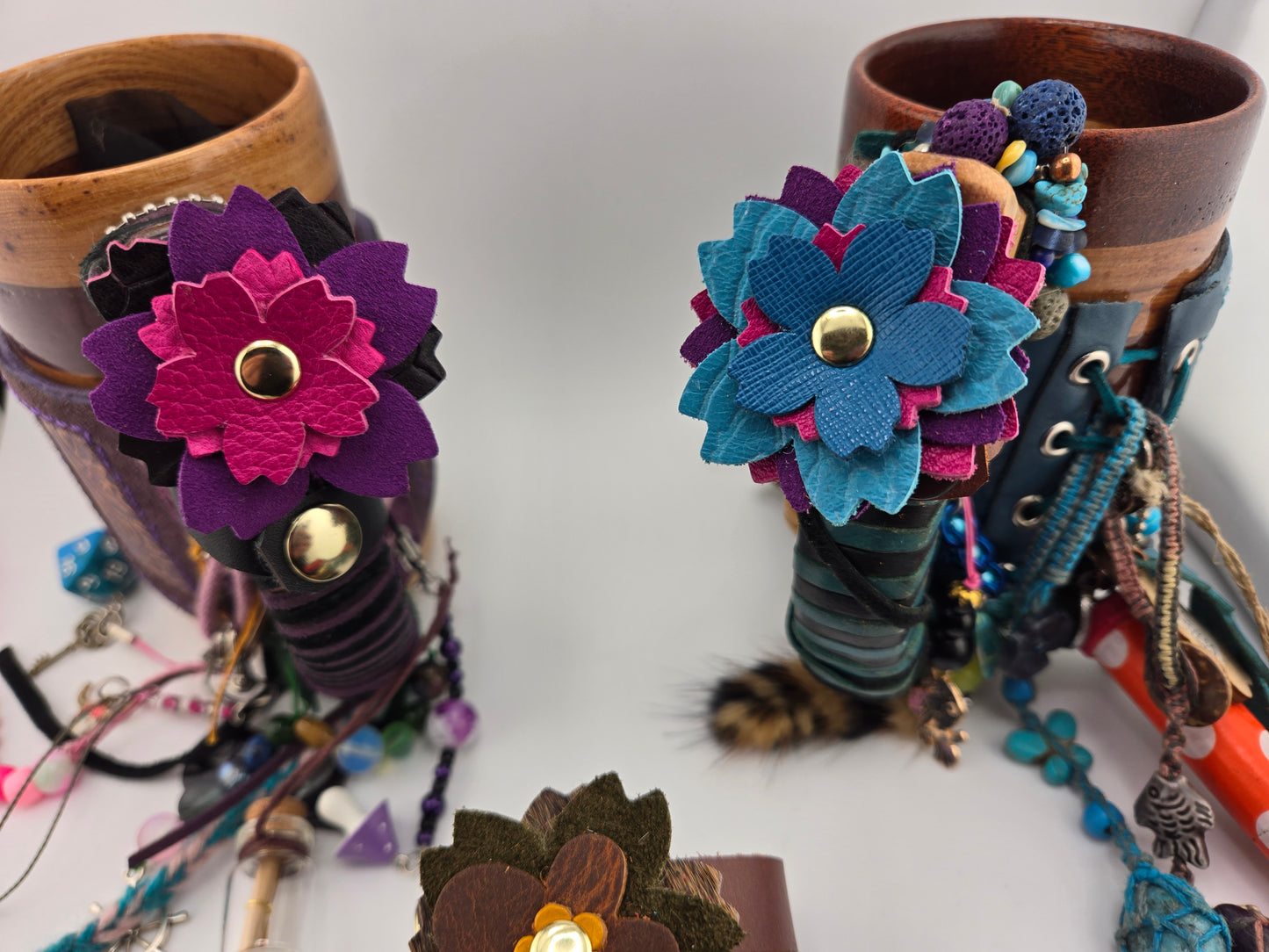Custom Flower Cuffs