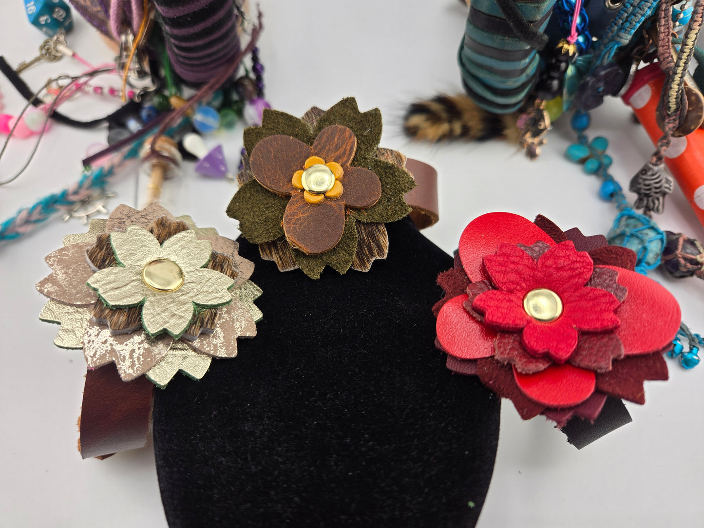 Custom Flower Cuffs
